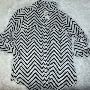 Express chevron portofino shirt